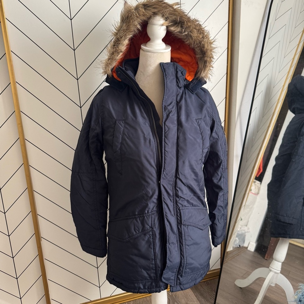 H&M hooded parka jacket youth unisex
